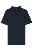 Polo em algodão elástico com fecho BOSS
