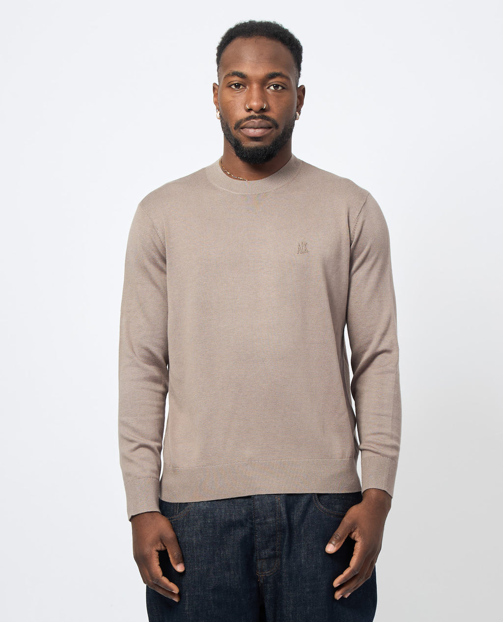 Camisola de malha gola redonda Armani Exchange