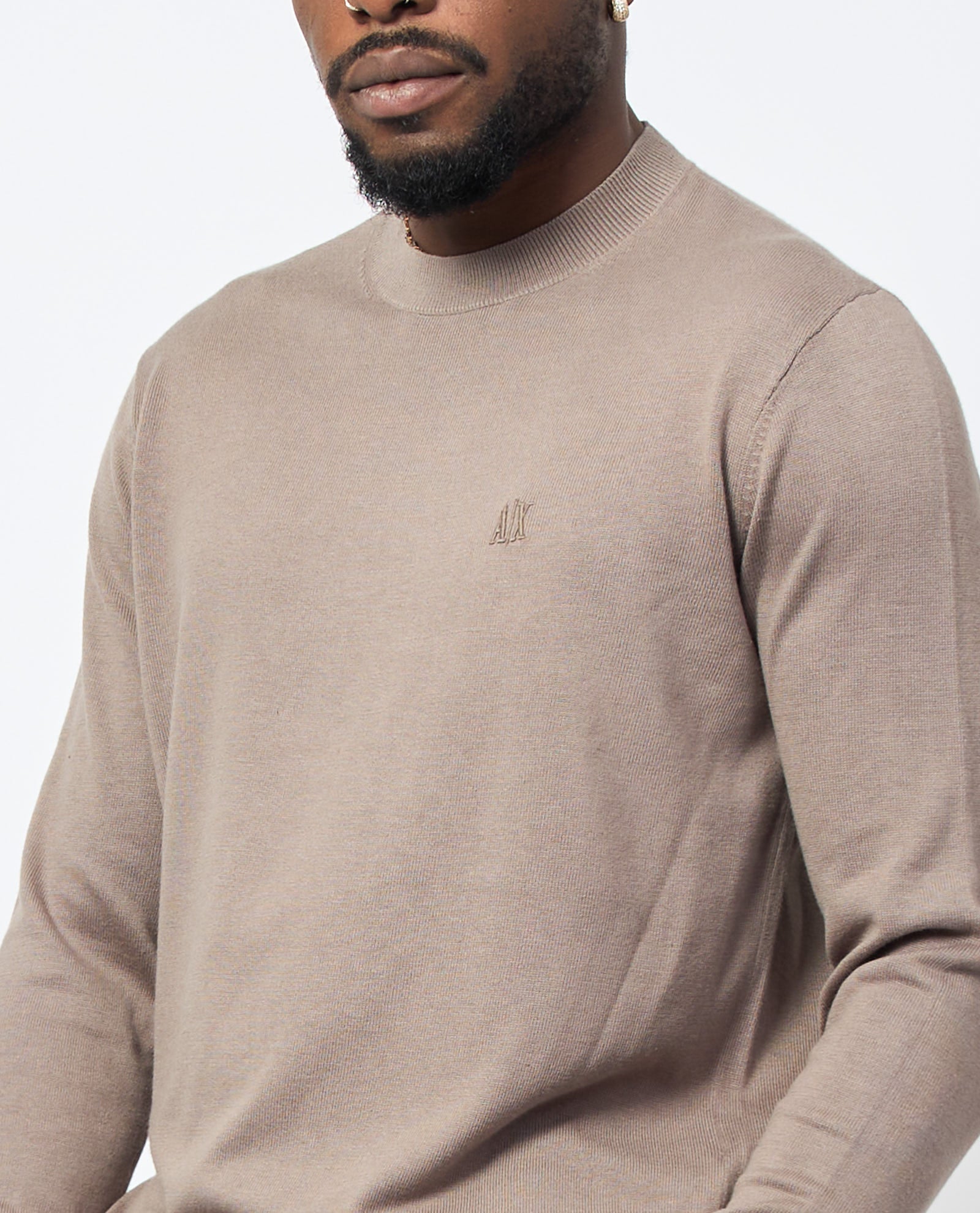 Camisola de malha gola redonda Armani Exchange