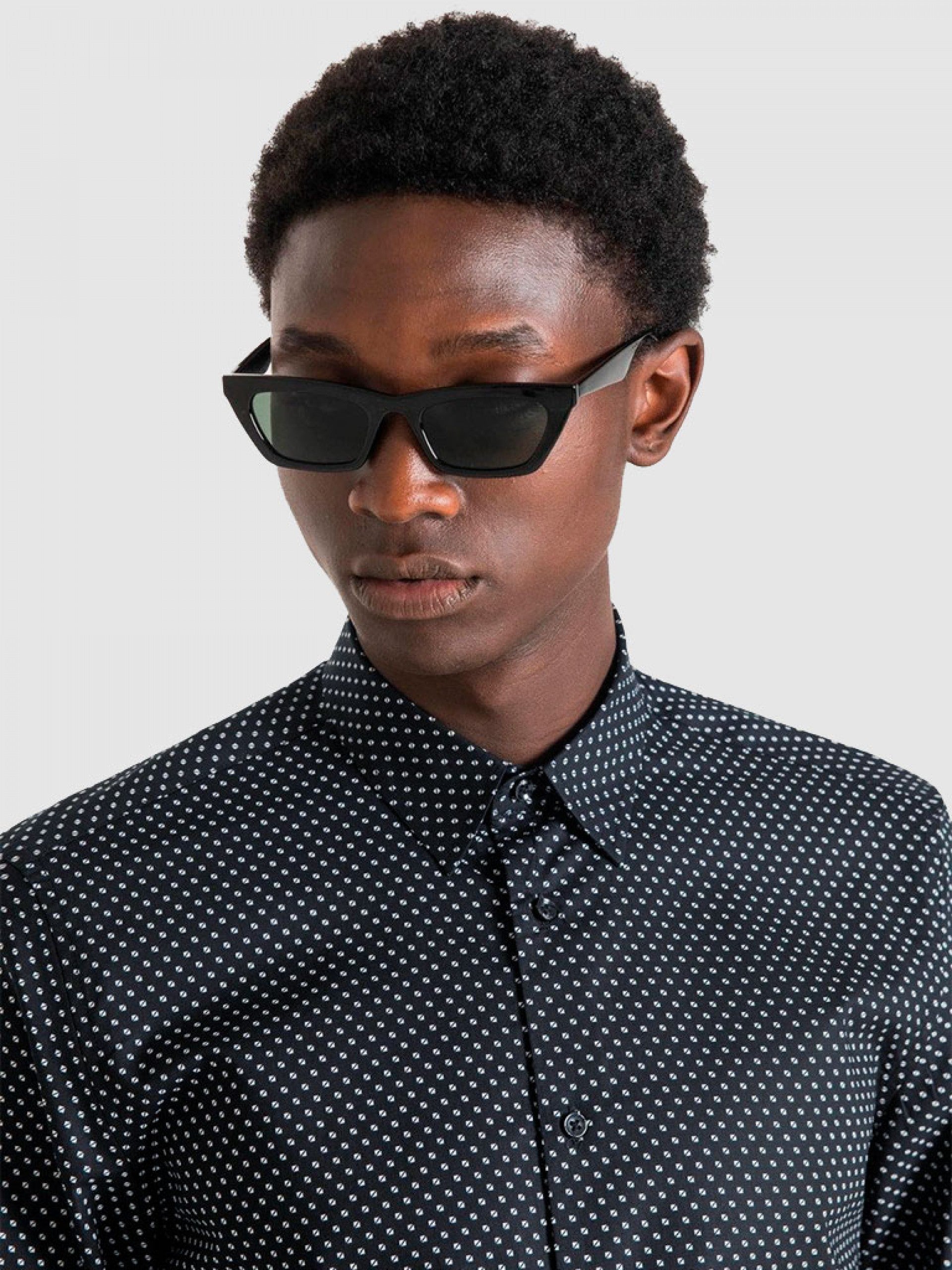 Camisa slim fit com microestampa Antony Morato