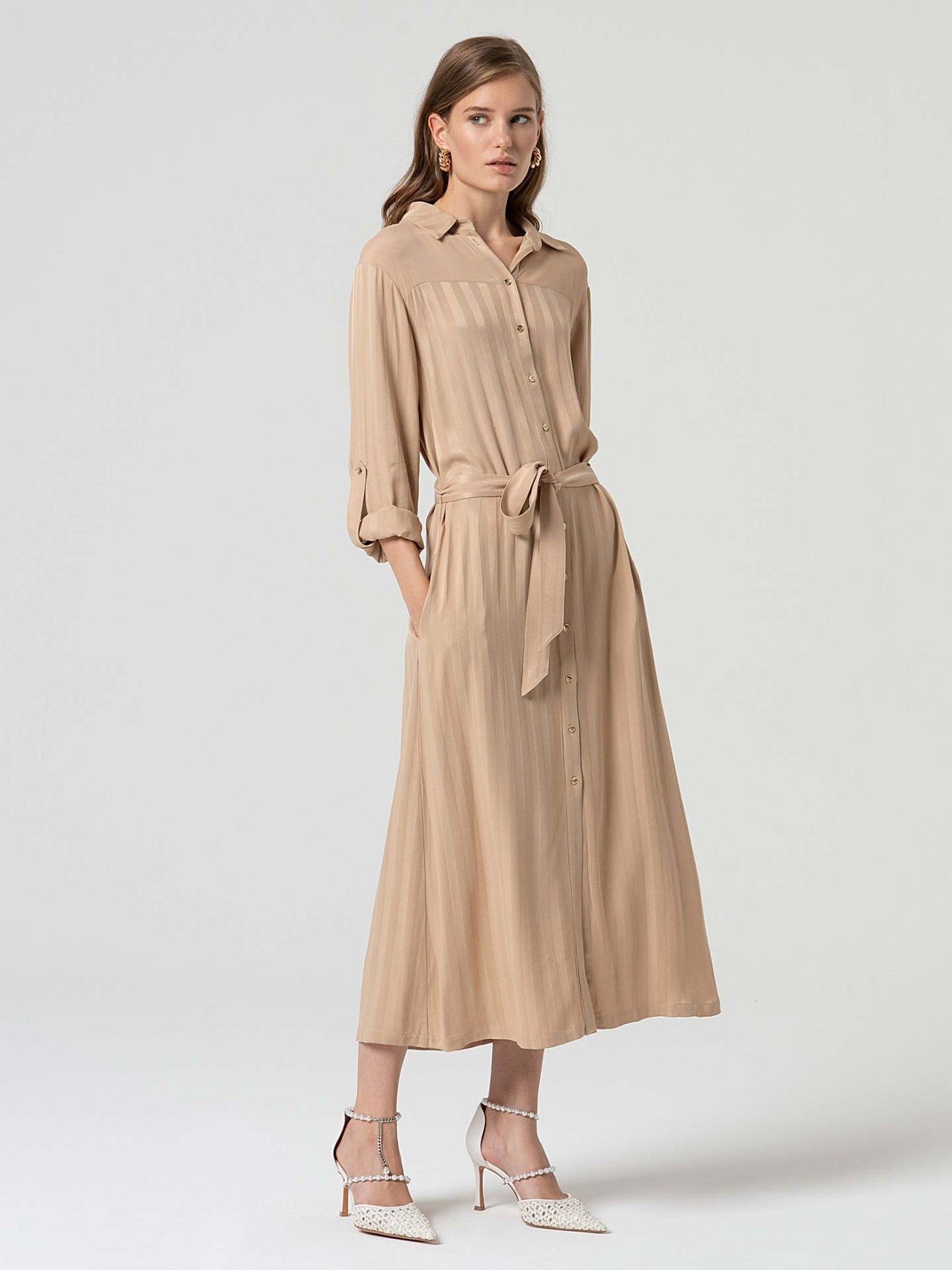 Vestido camiseiro Fracomina