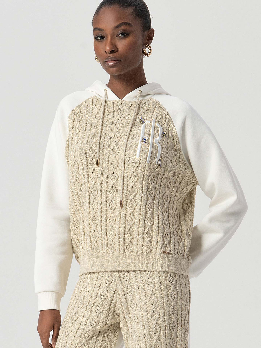 Sweatshirt com capuz Fracomina