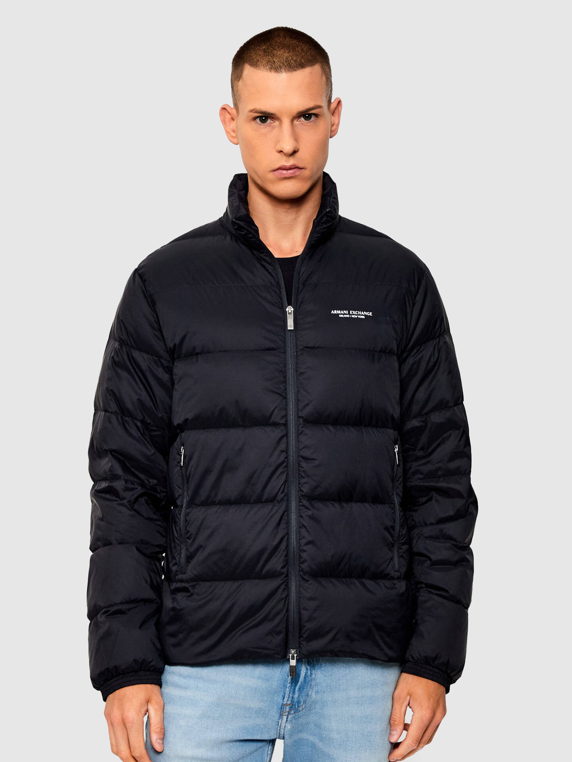 Casaco acolchoado gola alta Armani Exchange