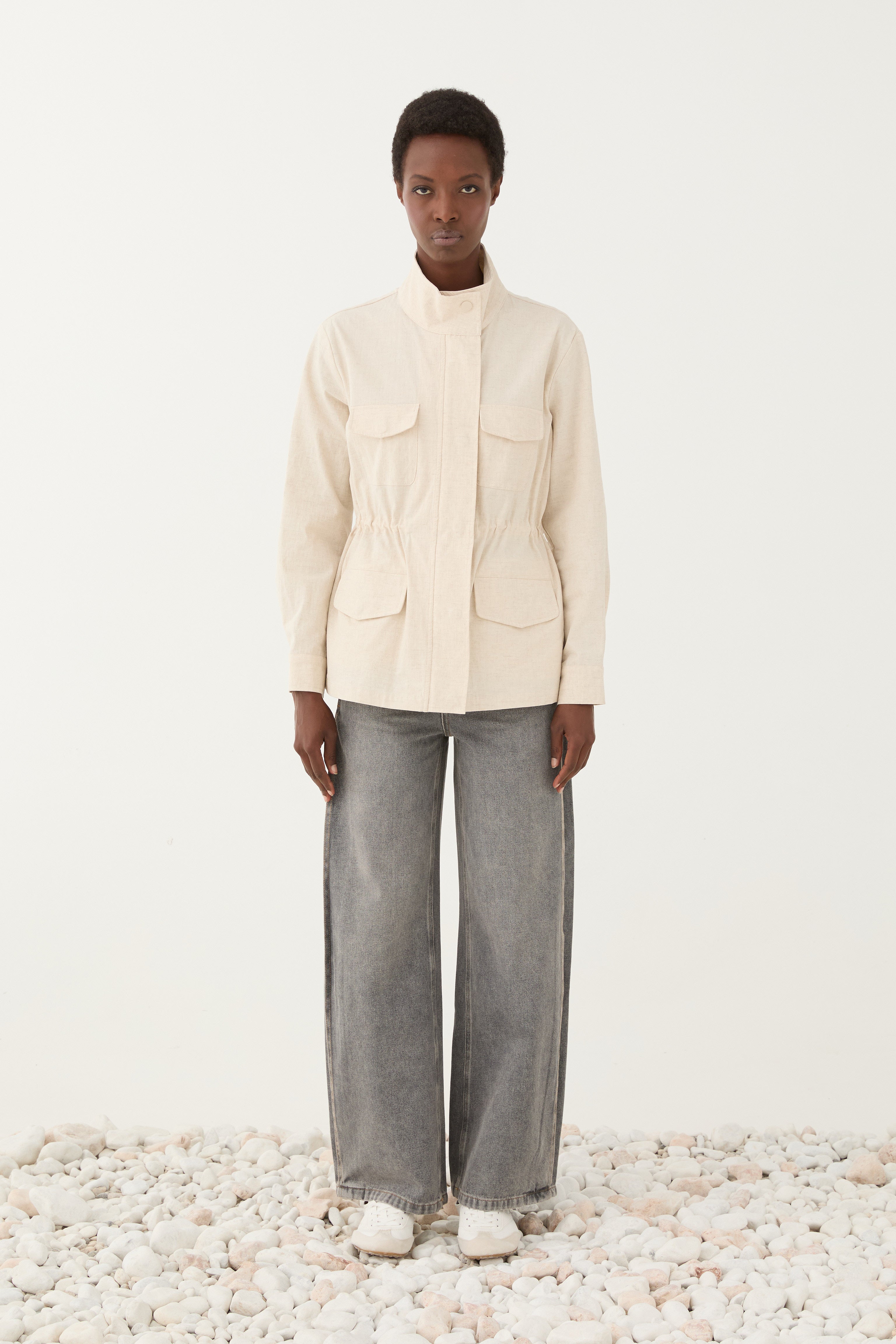 Trench Coat em linho ELEH