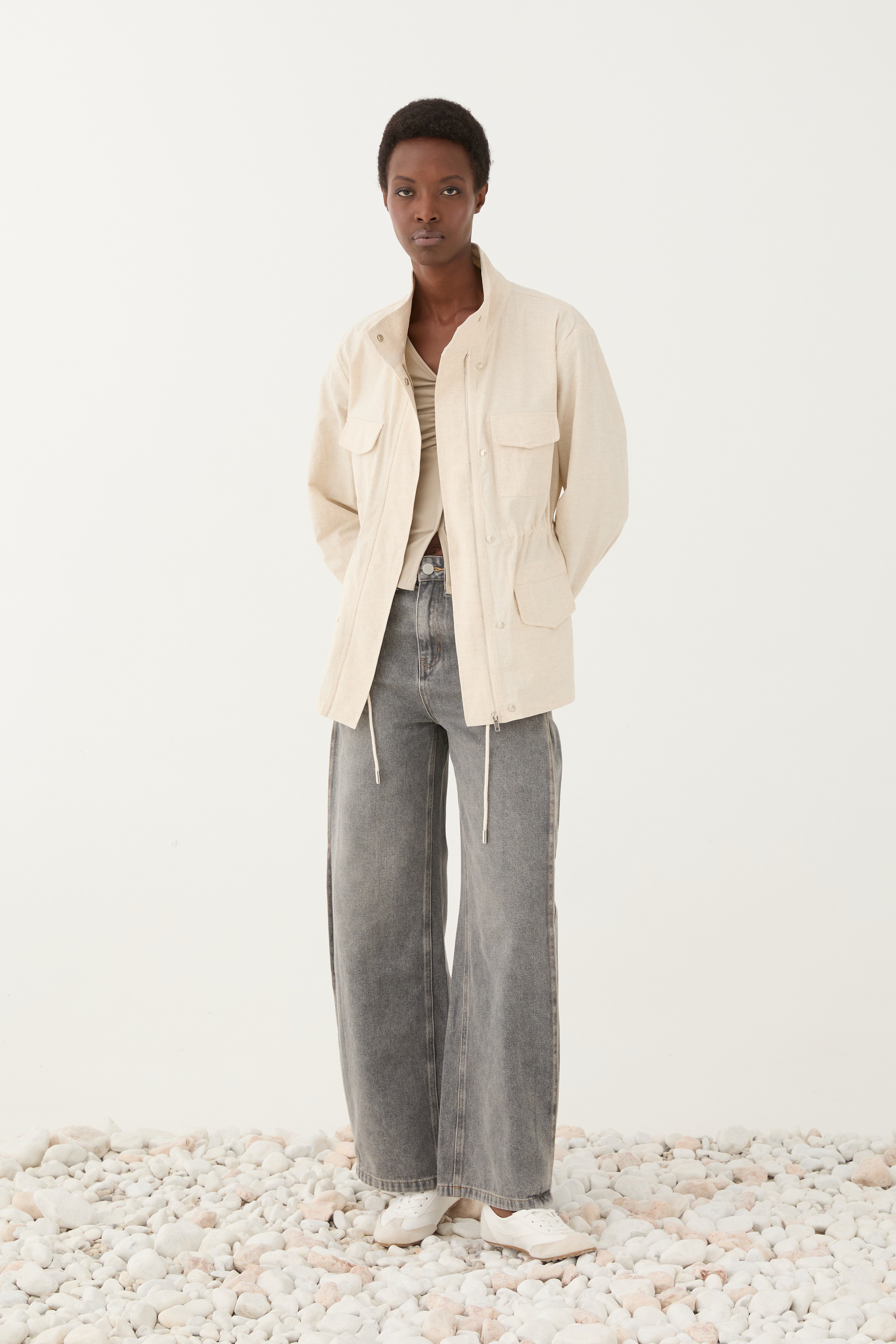 Trench Coat em linho ELEH