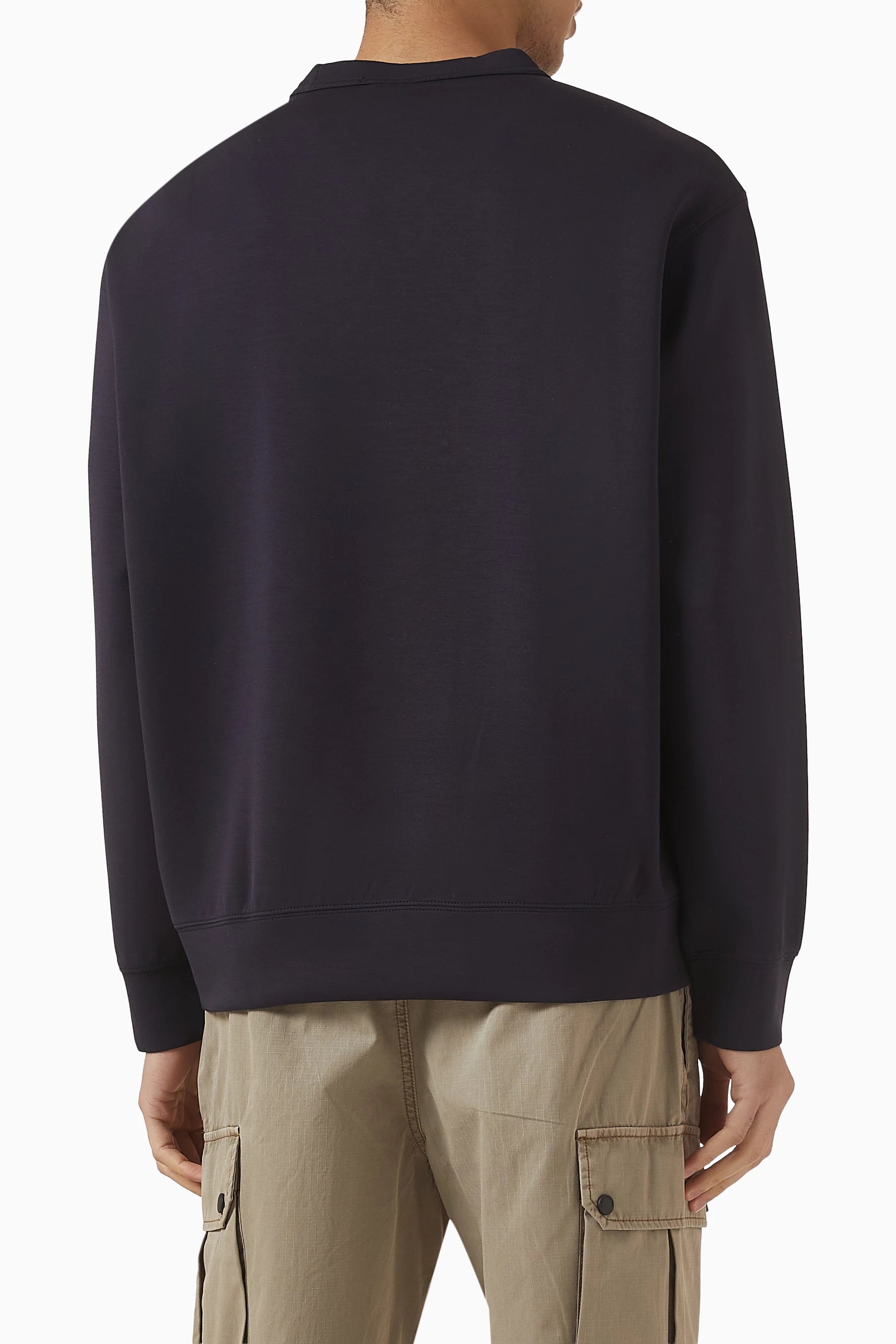 Sweatshirt com logo em relevo Armani Exchange