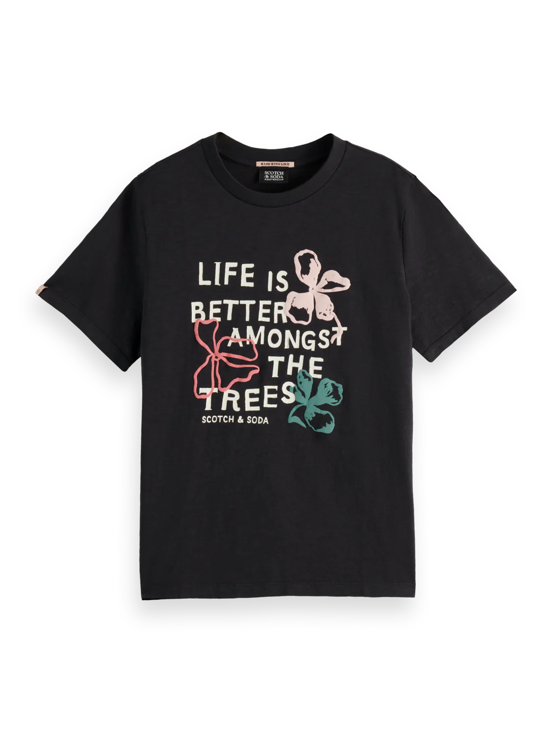 T-shirt com estampa em relevo SCOTCH&SODA