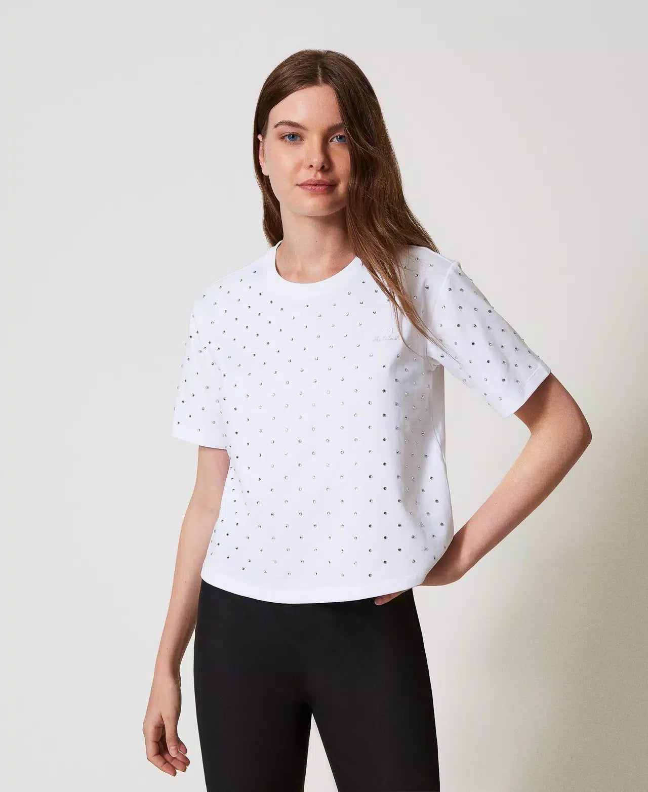 T-shirt com brilhos TWINSET ACTITUDE