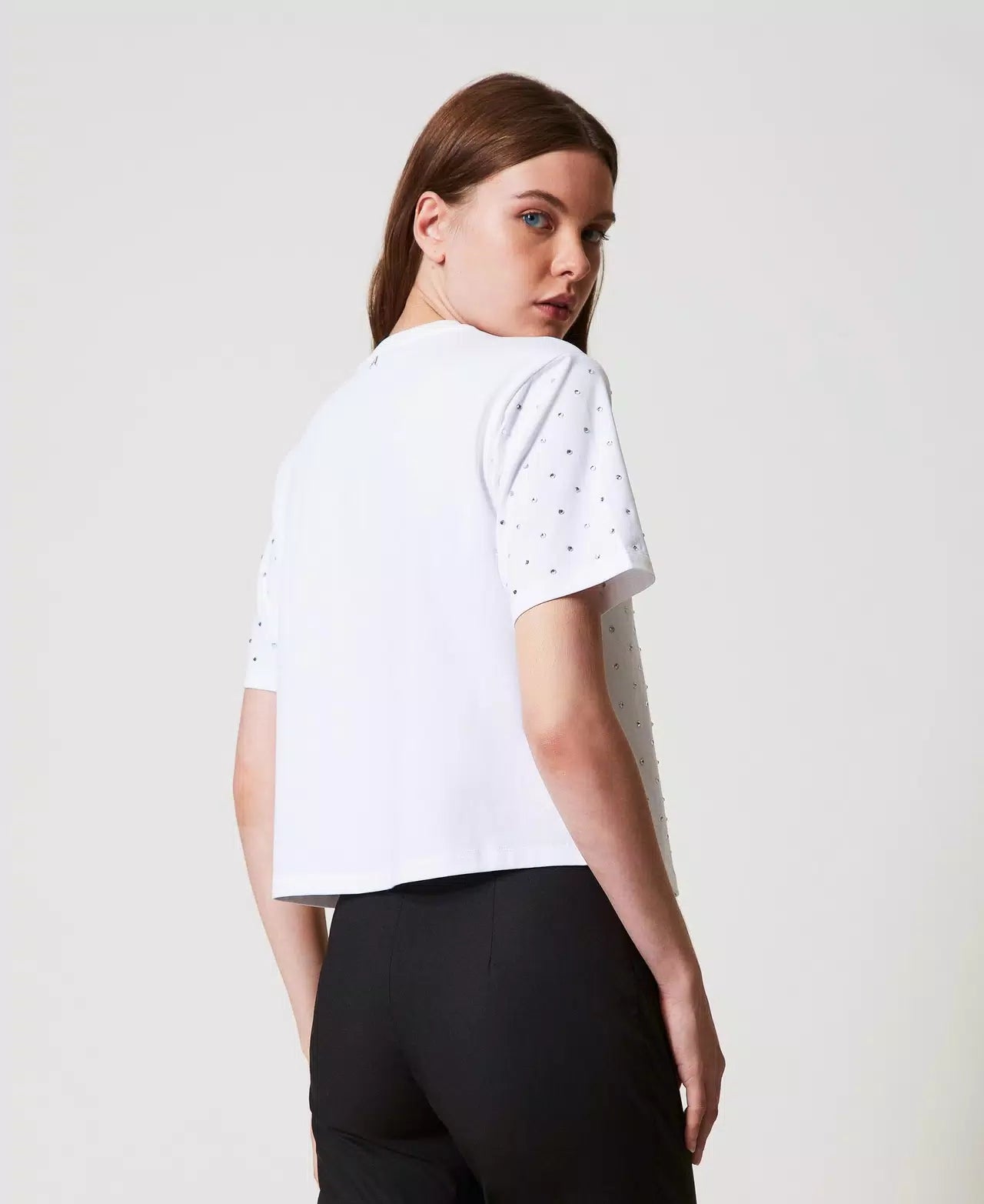 T-shirt com brilhos TWINSET ACTITUDE