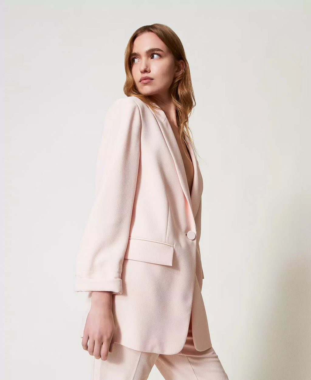 Blazer em crepe piqué TWINSET ACTITUDE