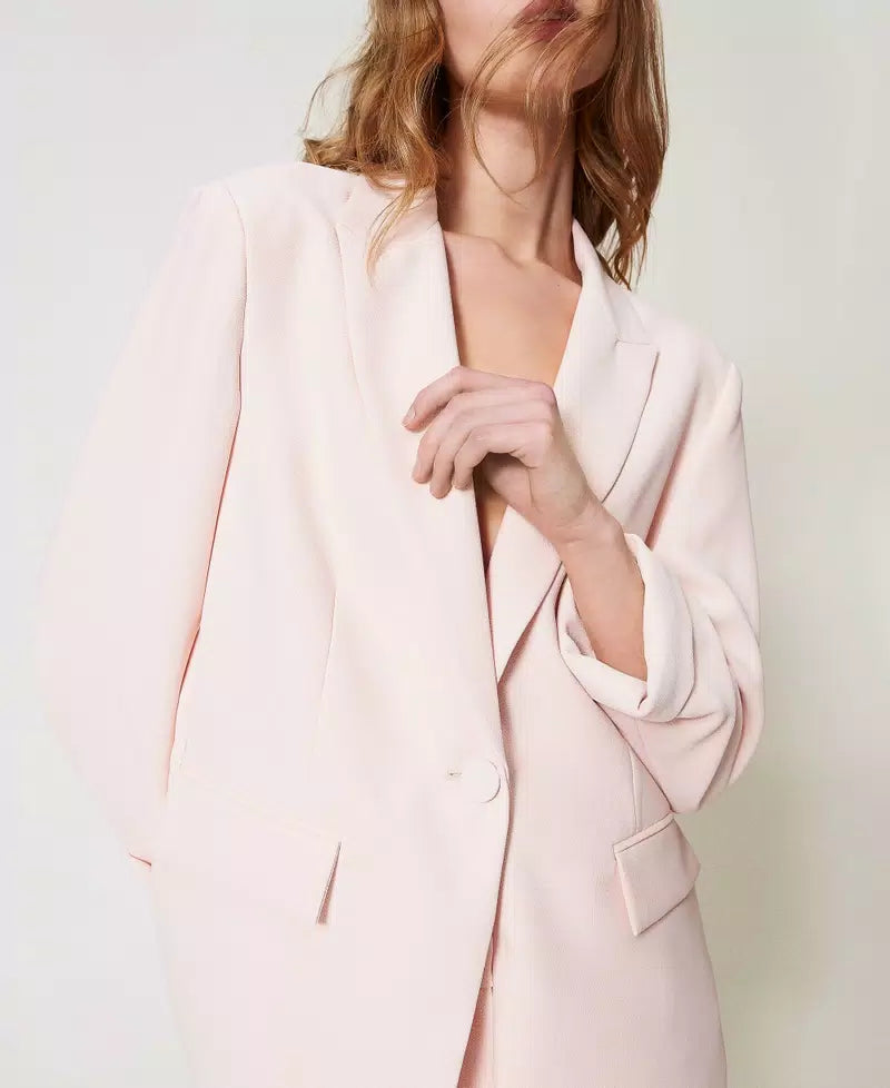 Blazer em crepe piqué TWINSET ACTITUDE