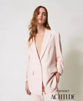 Blazer em crepe piqué TWINSET ACTITUDE