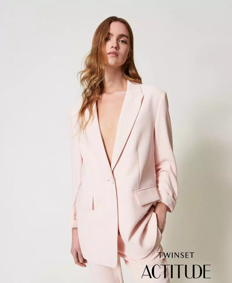 Blazer em crepe piqué TWINSET ACTITUDE