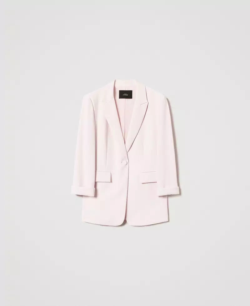 Blazer em crepe piqué TWINSET ACTITUDE