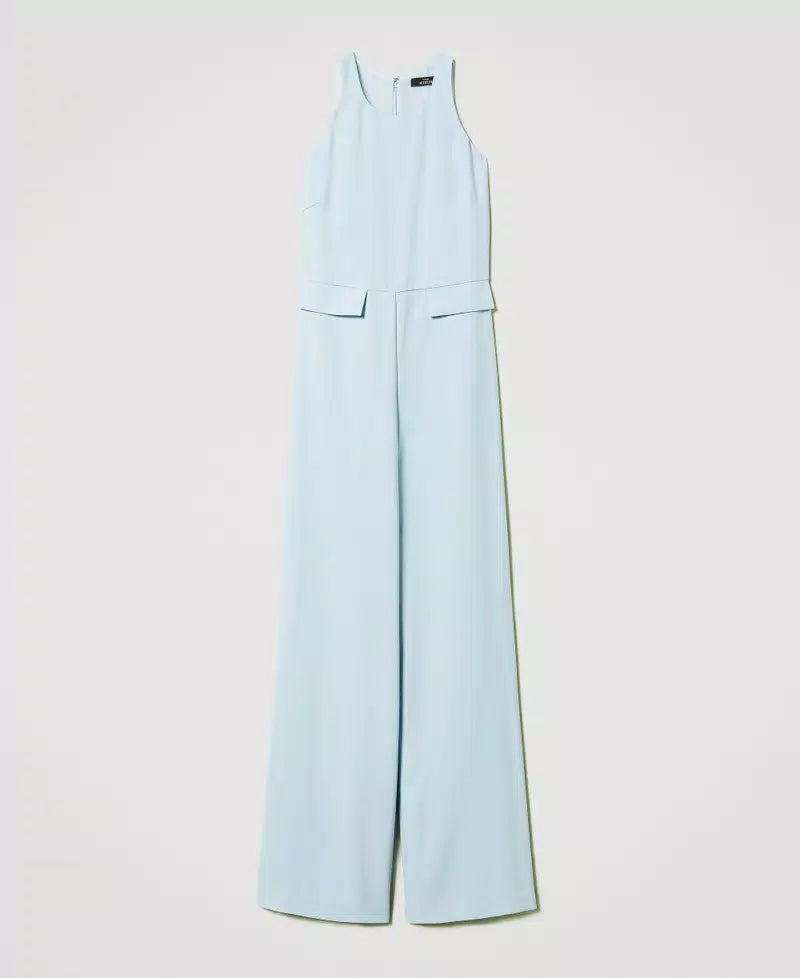 Macacão longo em crepe piqué TWINSET ACTITUDE