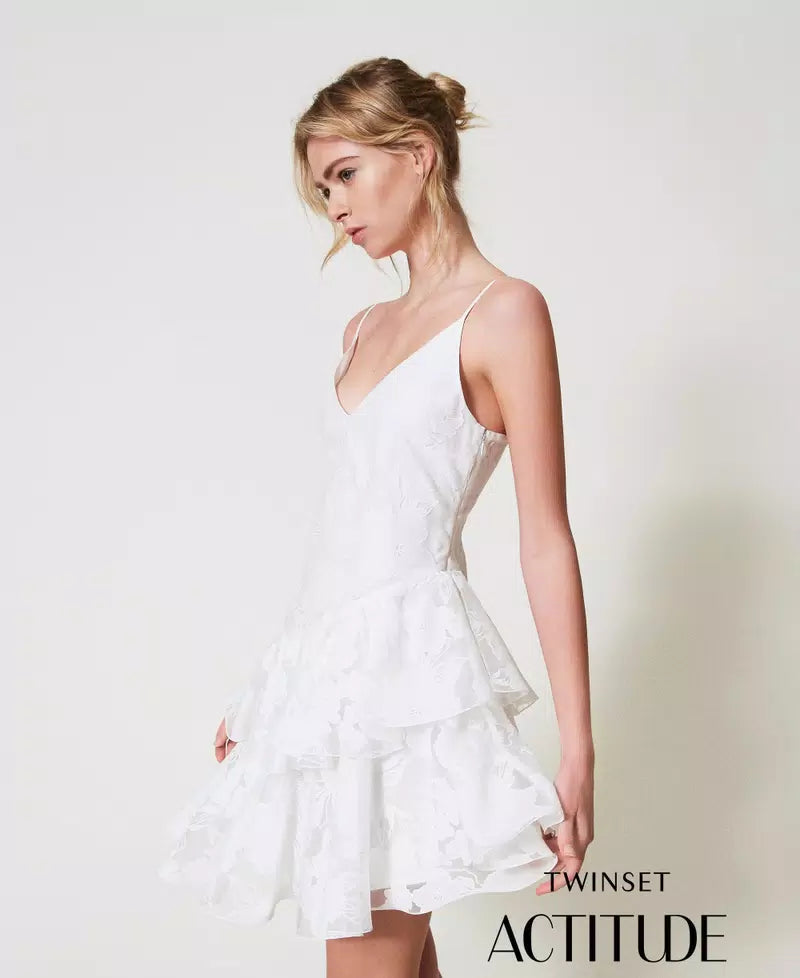 Vestido curto de organza TWINSET ACTITUDE
