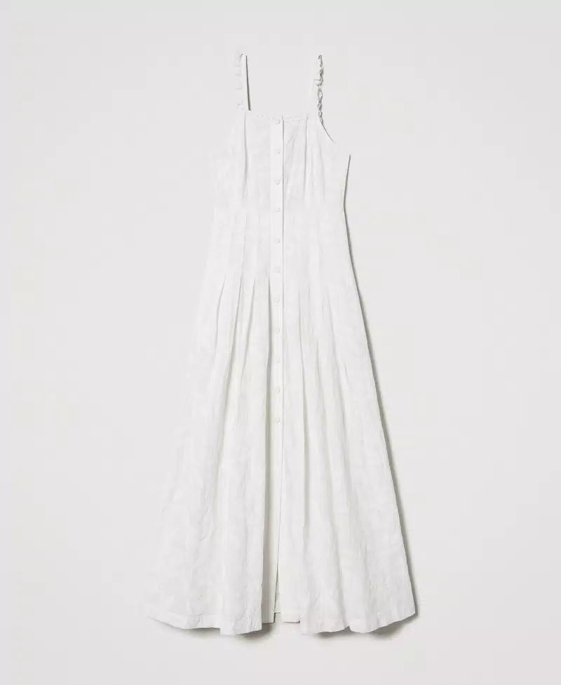 Vestido comprido com bordado TWINSET ACTITUDE