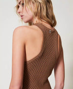 Vestido comprido de malha TWINSET ACTITUDE