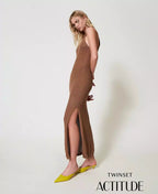Vestido comprido de malha TWINSET ACTITUDE
