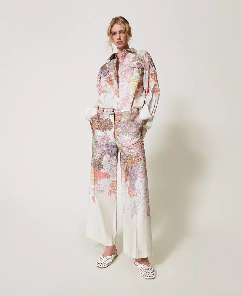 Calça floral TWINSET ACTITUDE