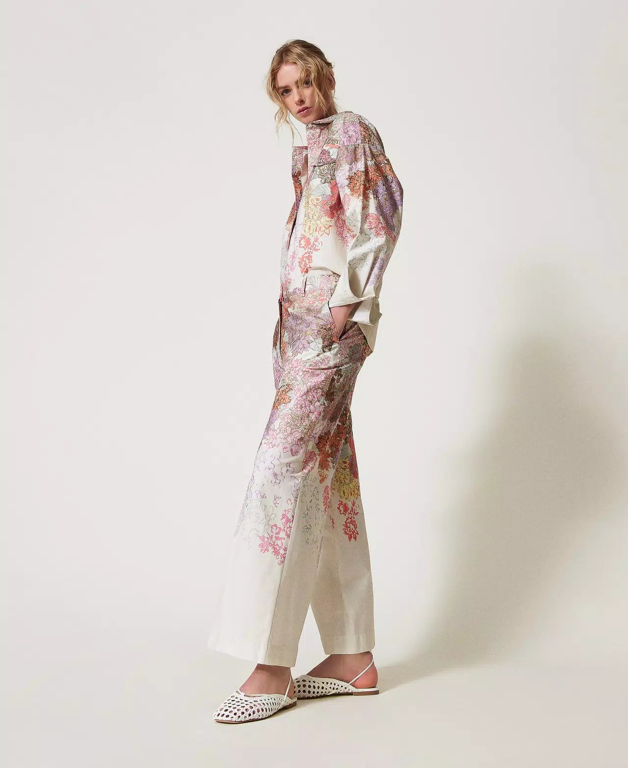 Calça floral TWINSET ACTITUDE