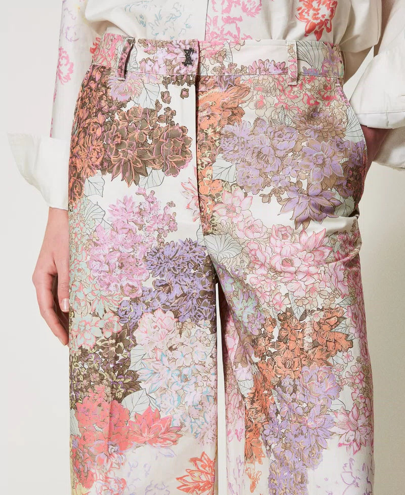 Calça floral TWINSET ACTITUDE