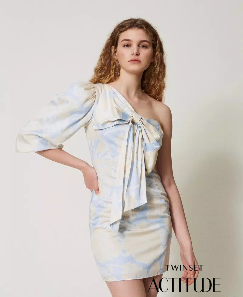 Vestido curto com pormenor de laço TWINSET ACTITUDE