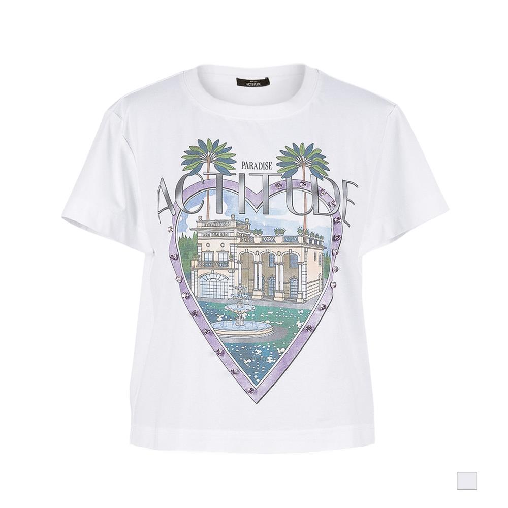 T-shirt com estampa TWINSET ACTITUDE