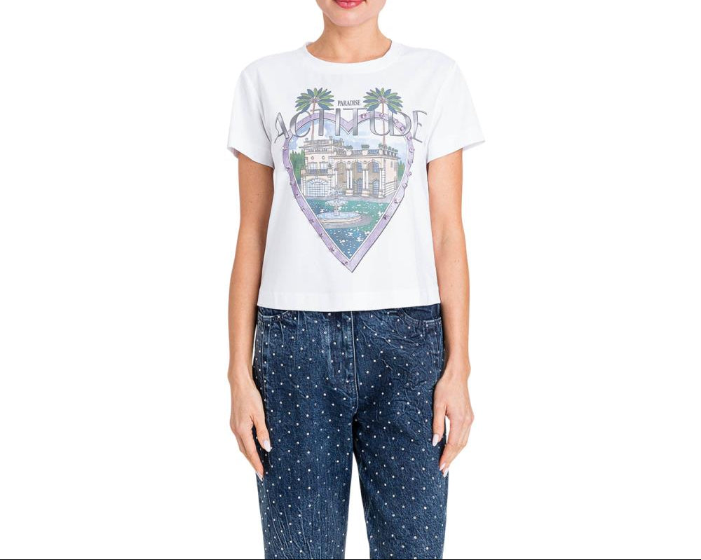 T-shirt com estampa TWINSET ACTITUDE