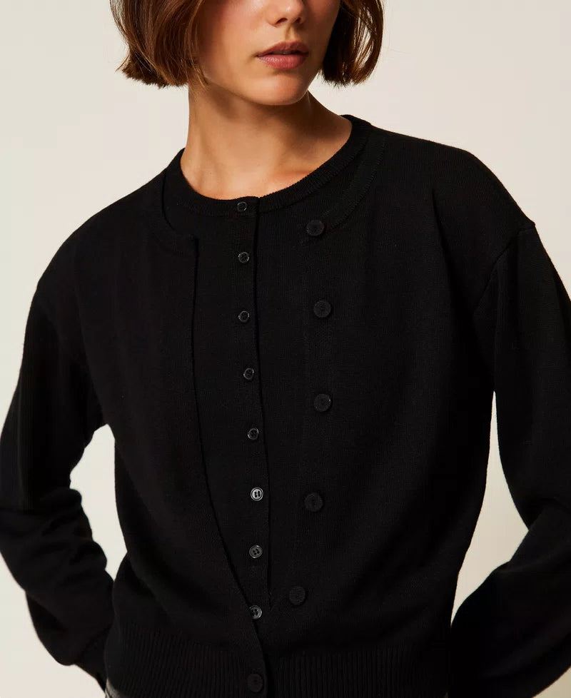 Cardigan com efeito duplo TWINSET ACTITUDE