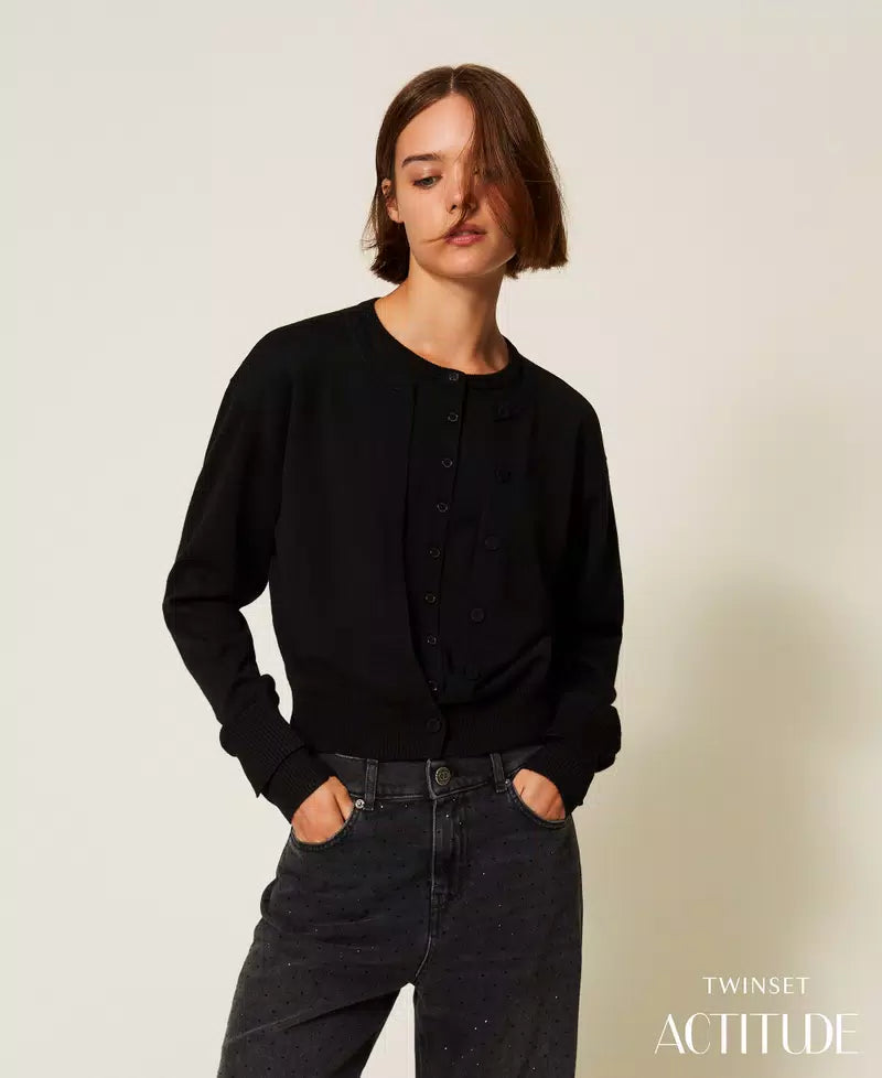 Cardigan com efeito duplo TWINSET ACTITUDE
