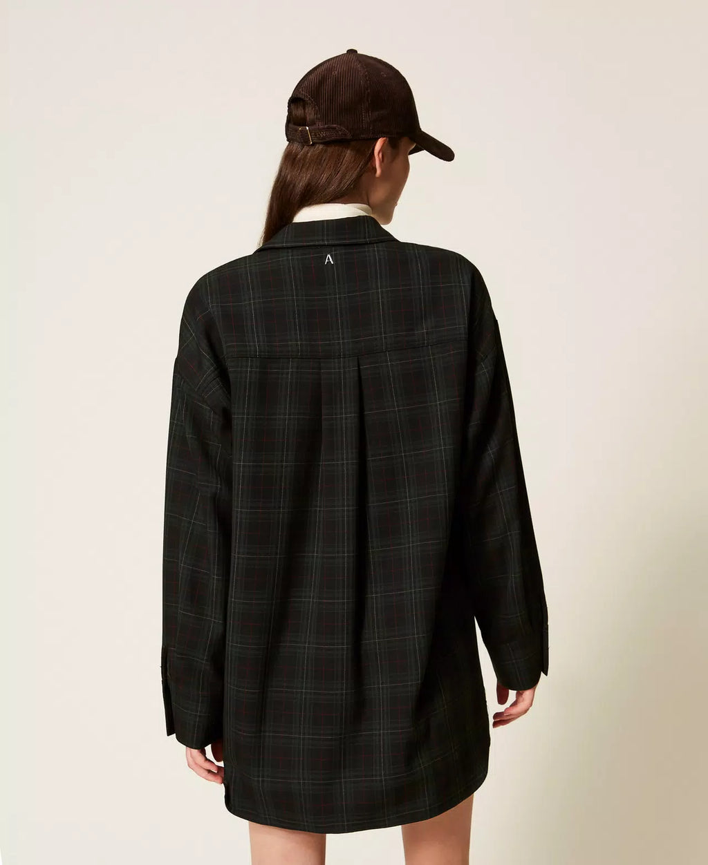 Camisa xadrez com bordado TWINSET ACTITUDE