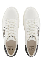 Sapatilha com logo e listras laterais Armani Exchange