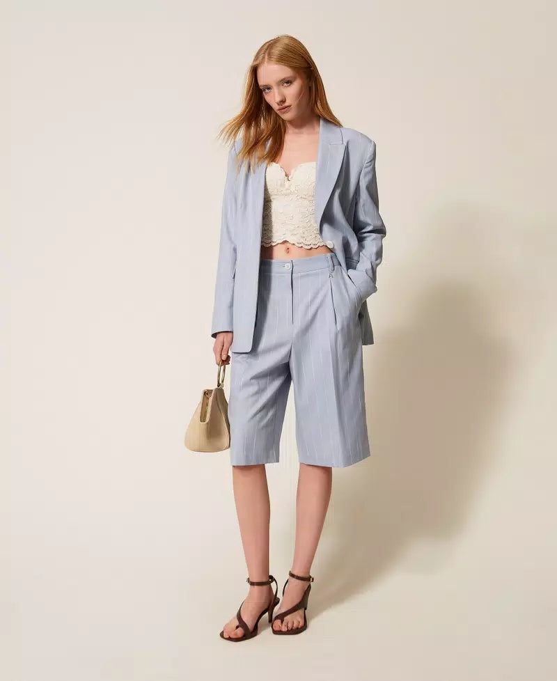 Calção listrado TWINSET