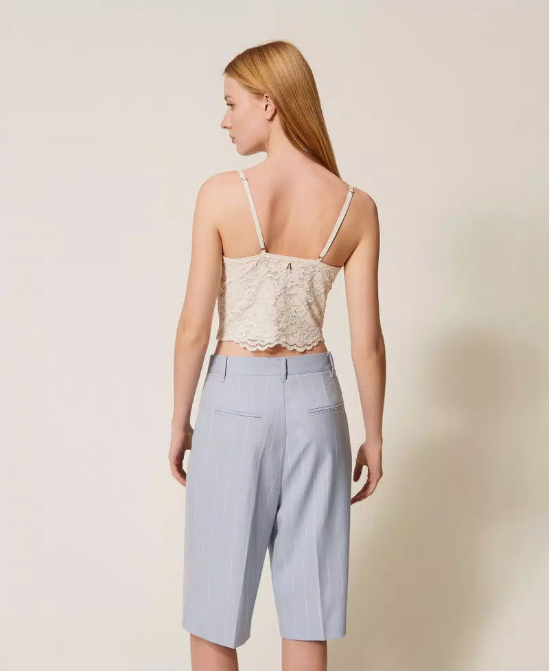 Calção listrado TWINSET