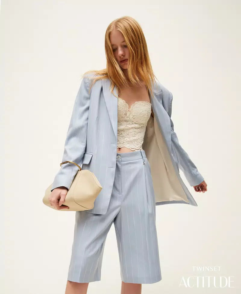 Calção listrado TWINSET