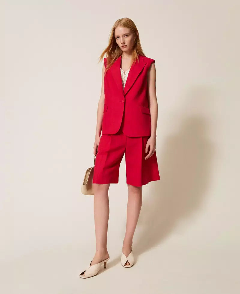 Colete em mistura de linho TWINSET