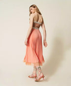 Vestido midi plissado MYFO TWINSET