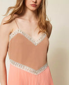 Vestido midi plissado MYFO TWINSET