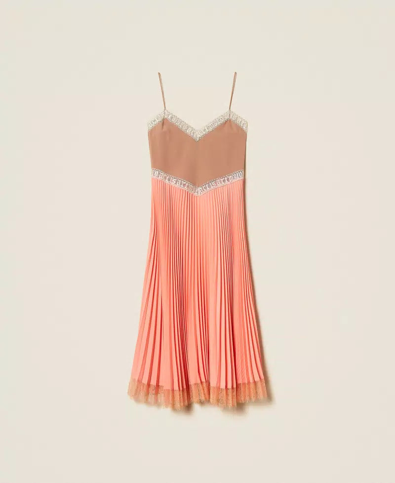 Vestido midi plissado MYFO TWINSET