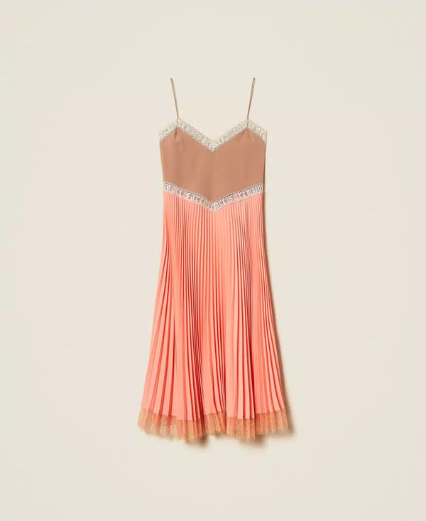 Vestido midi plissado MYFO TWINSET