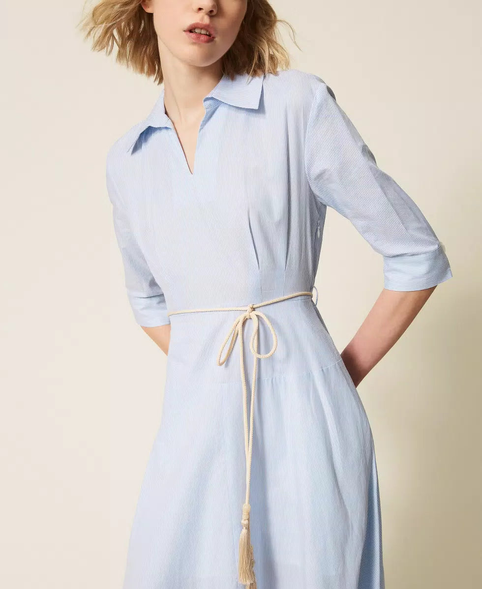 Vestido longo com bordado TWINSET