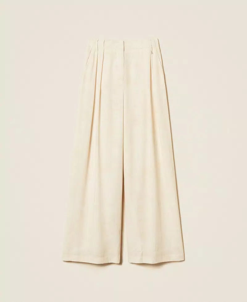 Calça palazzo com estampa TWINSET