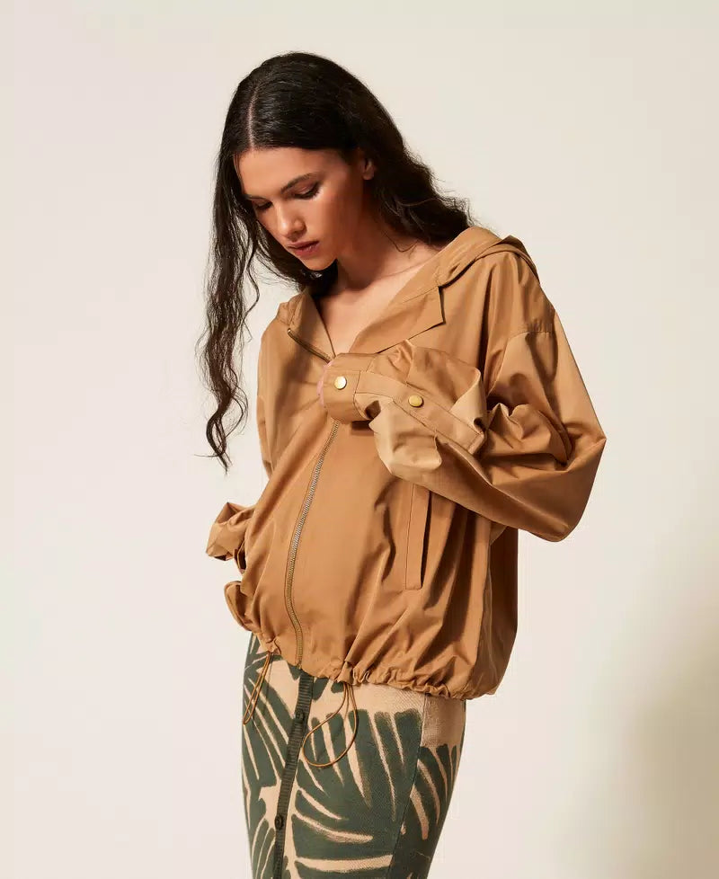 Casaco tafetá com franzidos TWINSET