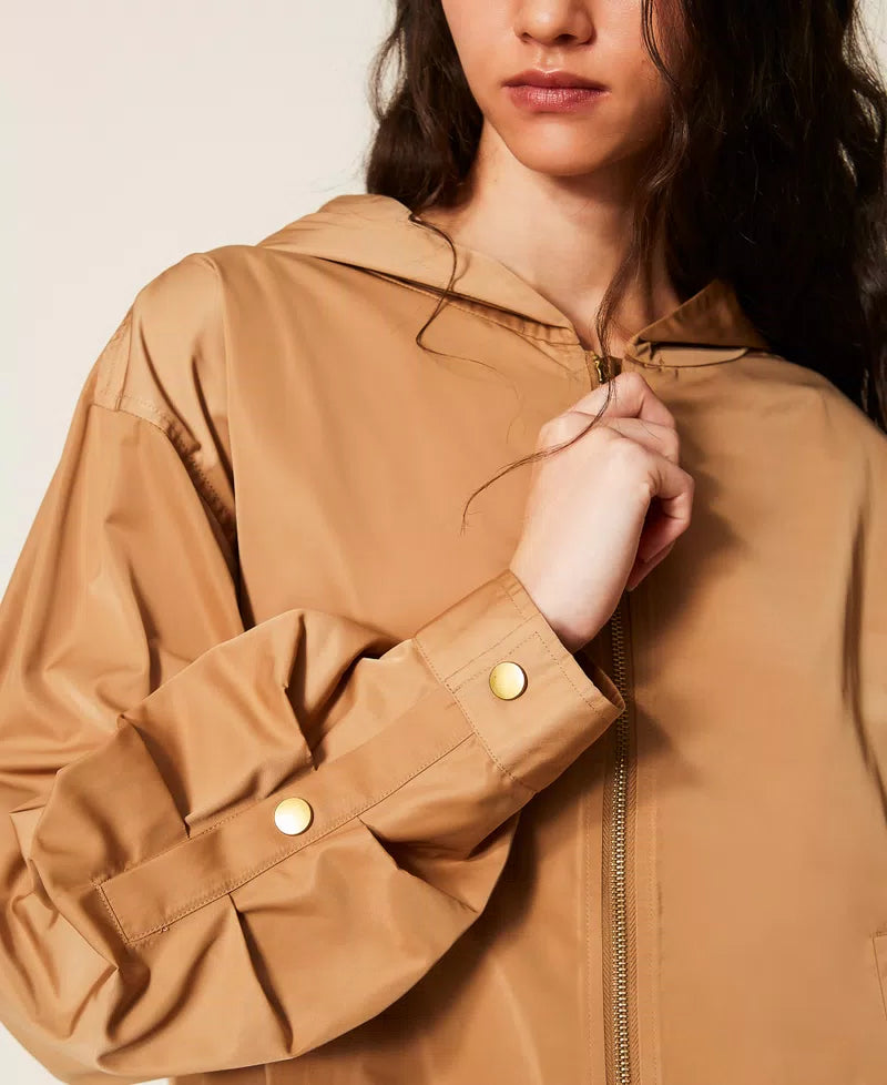 Casaco tafetá com franzidos TWINSET