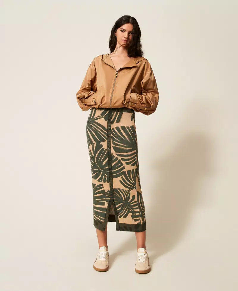 Casaco tafetá com franzidos TWINSET