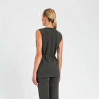 Colete de malha com cinto fino TWINSET