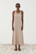 Vestido longo em cetim ELEH
