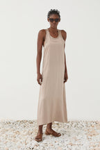 Vestido longo em cetim ELEH