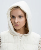 Colete acolchoado com padrão de trançado TWINSET ACTITUDE